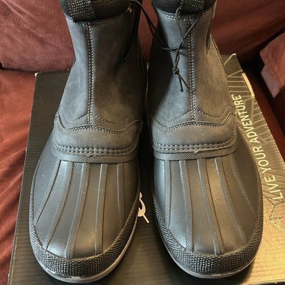 Eddie Bauer Waterproof Boots Size 10 New in Box Gray - Picture 6 of 8